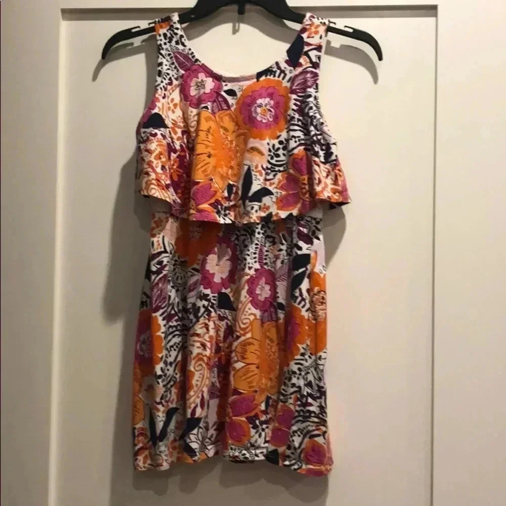 Girls ruffle top dress